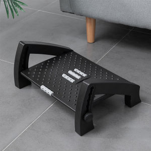 「Stock in Klang🤘💜」Adjustable Height Foot Rest At Work Ergonomic Foot Stool Under Desk for Office Comfortable Desk Foot Rest for Pressure Relief 脚踏凳