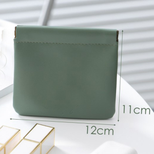 Mini Organizer Bag Women Simple PU Leather Jewelry Bag Makeup Case Lipsticks Bag Coin Purses