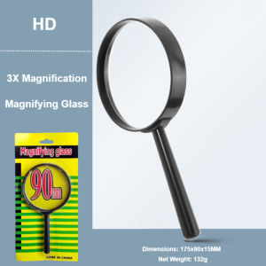Magnifying Glass for Reading Portable 3X Magnifier for Exploring Nature Magnifying Loupe for Children/Elderly