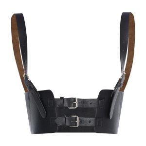 BETTERFORM Women Ladies Casual Shaper Bellyband Gothic Harness Belt Cage Vest Body Strap Leather Punk Corset