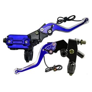 Aluminum Alloy Motorcycle Brake Lever Built In Bright LED Indicators Weatherproof Construction For Custom Bike Upgrades