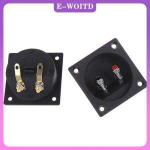 【E-WOITD】 1Pc 50mm Round Cup Subwoofer Plug Car Stereo Speaker Box Terminal Connector