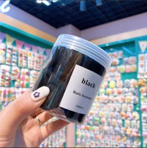 Ikat Rambut Kain Warna Warni Karet Kunciran Rambut Kecil isi 50pcs +Box Elastic Hair Bands ISB002