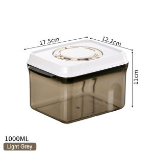 กล่องใส่นมผง แบบกดกระปุกใส่นมผง หนาข้น กันแมลง กันฝุ่น กันความชื้น เปิดด้วยมือเดียว Milk powder box