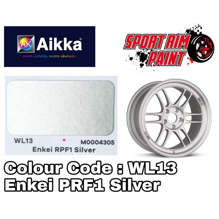 Enkei RPF1 Sport Rim Silver WL13 AIKKA VIRCOAT Aerosol Spray 2K Paint