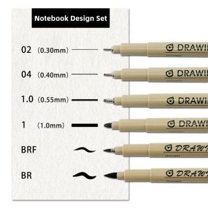 6/12/16/21 Pcs Sakura Pigma Micron Needle Pen Sketch Hand-Painted Pinhole Pen Anime Design Art