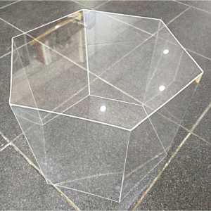 KOTAK HANTARAN HEKSAGONAL SEGI 6 DENGAN BAHAN KAYU JATI BELANDA