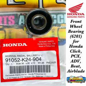 FRONT WHEEL BEARING (6901) FOR HONDA CLICK | ADV/PCX | BEAT | AIRBLADE | GENUINE PARTS | 91052-K24-904