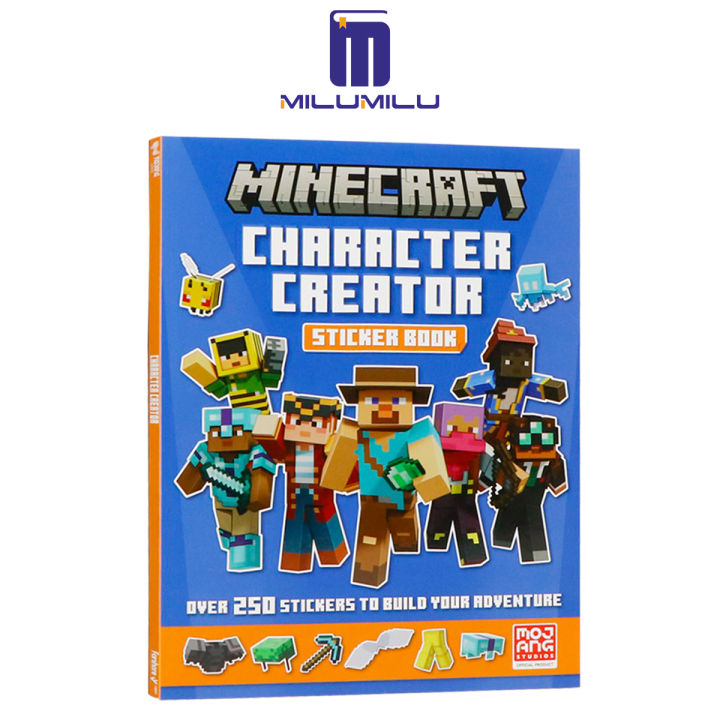 ผู้สร้างตัวละคร Minecraft สมุดสะสมสติ๊กเกอร์ปกอ่อนโดย Mojang AB หนังสือ ...