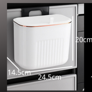 7L/9L Wall Mounted Waste Bucket Kitchen Cabinet Storage Smart Bucket for Bathroom  Hanging Garbage Bucket Kitchen Accessories