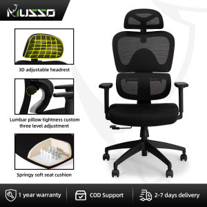 MUSSO E600 SE Ergonomic Chair 3D Handrail and Adjustable Headrest with Adjustable Lumbar Support