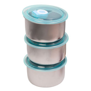 【🔥New】3pcs Food Storage Box Round Sealed Food Storage Container With Lid Breathable Fruit Storage Box Kitchen Food Storage Box Bottle Sealed Jar