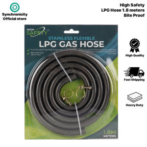 LPG Regulator Heavy Duty | LPG Gas Regulator Hose Belted And Rat Proof Stainless Steel High Safety Brand 1.8M 2.3M 2.8M High Quality Fast Shipping