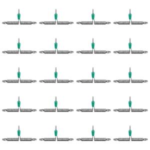 สายเชือกสปริงทรงตัวทีสำหรับตกปลาอุปกรณ์ตกปลาแบบสองช่องตะขอเกี่ยวสายเบ็ดแบบบิดเกลียว