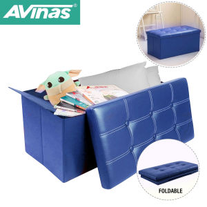 AVINAS Rectangular Storage Stool Sit Sofa Folding Box Chair 76x38cm