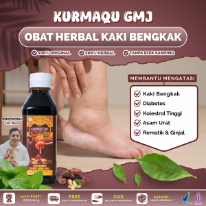 Kurmaqu Untuk Kaki Bengkak Diabetes Kolestrol Tinggi Asam Urat Rematik Jantung Ginjal Kaki Bengkak Penumpukan Cairan Penurun Gula Darah dan Pembengkakan Jantung BPOM dan Halal MUI