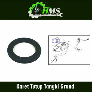 Karet Tutup Tangki Honda - Seal Sil Tengki Grand Prima Supra Karisma Supra X 125 Legenda Kirana Revo