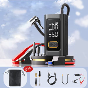 4 in 1 Car jump Starter Jump 11000mAh Heavy Duty Starter For Car Battery Car Battery Multi-function Rechargeable Emergency Jump Starter With Air Pump Car Starter Car Jump Start Power Integrated With Inflation Pump