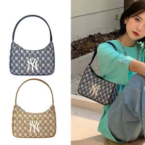 Korea style Embroidered canvas bag NY handbag Axillary bag for girls women