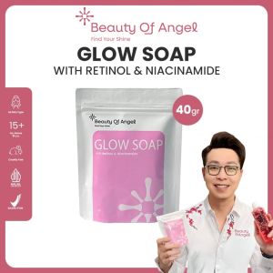 Beauty of Angel - Glow Soap - Sabun Mandi | Sabun Batang | Soap Bar | Sabun Antiseptik Melembabkan dan Mencerahkan - 40gr