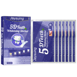 cod5D Whitening Teeth Stickers Gel Whitening Strips Stain Removal Oral Hygiene Care Strip Dental Bleaching Fresh Breath Brighten