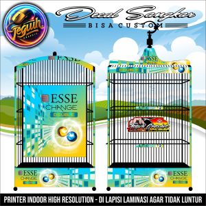 Stiker Sangkar Kotak Motif Esse Change