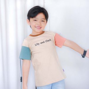 Lily And Clark Kaos Anak Laki-Laki Warna Beige Combine - KLC74