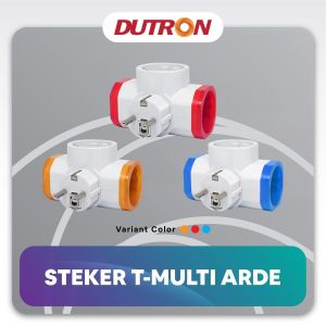 Steker T Arde Dutron 3 Cabang 3 Lubang DV STA 01 HG Sudah SNI - ORI