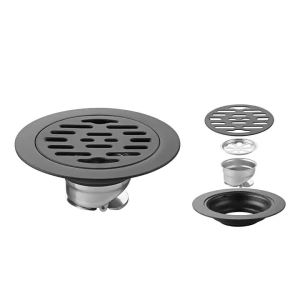 SXH Stainless steel floor drain round floor drain large flow rate suitable for bathroom balcony and washing machine