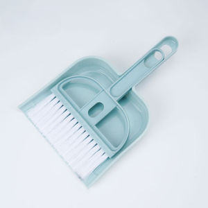 HEVEA Car Broom and Dustpan Set Mini Sweeping Brush Hair Keyboard Desktop Hostel Kitchen