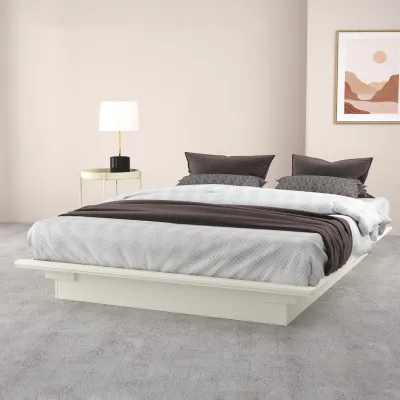 Sierra Collection- Queen Bed Japanese Zen Platform Bed Katil Queen -5 Colors