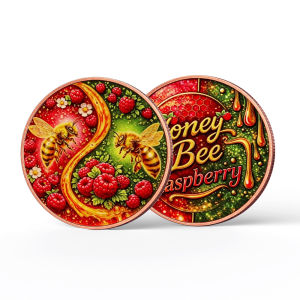 【discount store】2026 Yin Yang Bee Copper Coin Colorful Enamel Honey Bee Commemorative Coin Collectible Challenge Coin Feng Shui Souvenir Gift