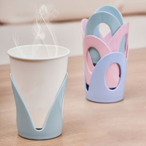 XHLXH 4Pcs Stylish Paper Cup Protective Rack Practical Creative Cup Storage Tray Cup Sleeves Durable Paper Cup Holder Daily Use
