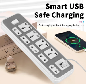 Extension Outlet With Switch USB Cable Power Supply With Socket Wire Extension Cord Keimav