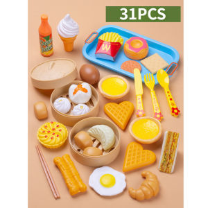 31PCS Cooking Set Toy Cooking Toys Children Educational Play House Interactive Toys for Girl