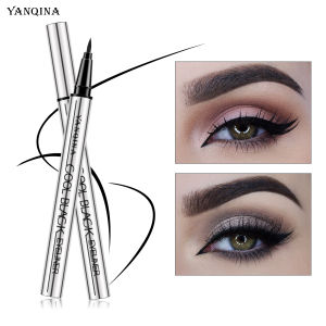 Waterproof Liquid Eyeliner Pen Sweatproof Long Lasting Smudge Resistant Smooth Texture 2 Colors Brown Black Beginner Eye Makeup