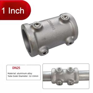 BHYJGD 1\2/3\4"/1 Pipe Fitting Connector Fixed buckle Aluminum Alloy Steel Circular Pipe Connector Corner Frame Fasteners Steel Tube Shelf