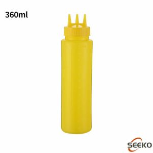 Seeko Salad sauce bottle graduated squeeze bottle plastic seasoning bottle three hole jam bottle