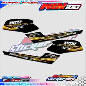 STRIPING VARIASI HONDA WIN 100 / STICKER LIST MOTOR HONDA WIN 100