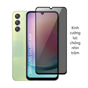 Kính Cường Lực Chống Nhìn Trộm Cho Các Dòng SAMSUNG A - Siêu Mượt Chống Bám Vân Tay Full Màn Hình