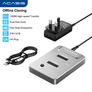 Acasis EC-6605 NVMe SSD Cloner - Offline Duplication at 10Gbps JMS583 Chipset Quad-LED Progress 2230-2280/8TB Compatibility