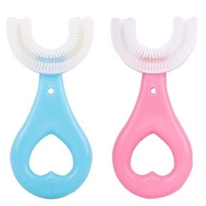 Children Toothbrush U Shape Toothbrush for Kids Toddler Baby 2-12 Years Old Childrens Soft U-shaped Brushing