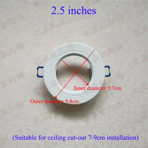 LED Downlight Spotlight Brackets Light Stand Adapters Lamp Shade Rings Hole Enlarge White Outer Frames Cut Out Remedial Circles