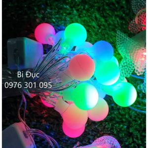 Dây Đèn Trang Trí NOEL Đủ Màu - Nhiều hình dáng 3m - 14 bóng