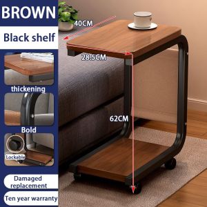 Coffee Side Table Coffee Table Simple Movable Living Room Sofa Bedside With Wheel Tea Nordic Luxury Bedroom Small Table