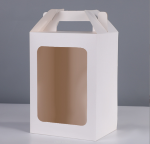 กล่องของขวัญ กล่องกระดาษหน้าใส ใส่ของขวัญ ตุ๊กตา ดอกไม้ พร้มอจัดส่ง