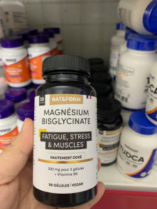 Nat&Form Magnesium Bisglycinate Bổ Sung Magie Hữu Cơ Kết Hợp Vitamin B6 Giúp Giảm Mệt Mỏi Ngủ Ngon