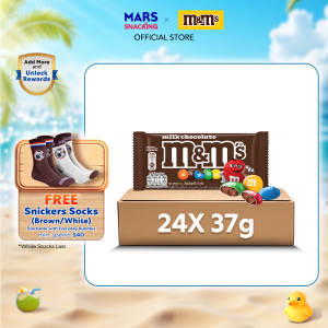 [BUNDLE OF 24] M&MS Milk 37g [Snack/Chocolate/Milky] [OUTER DEAL]