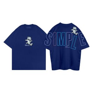 Baju Kaos Oversize Pria Wanita Distro Aesthetic Korean Big Size Premium Brand Print Simple Bear Lucu