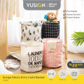 Vusign Keranjang Laundry / Keranjang Baju Kotor / Keranjang Pakaian / Laundry Bag 40 CM Lucu VS62X. 